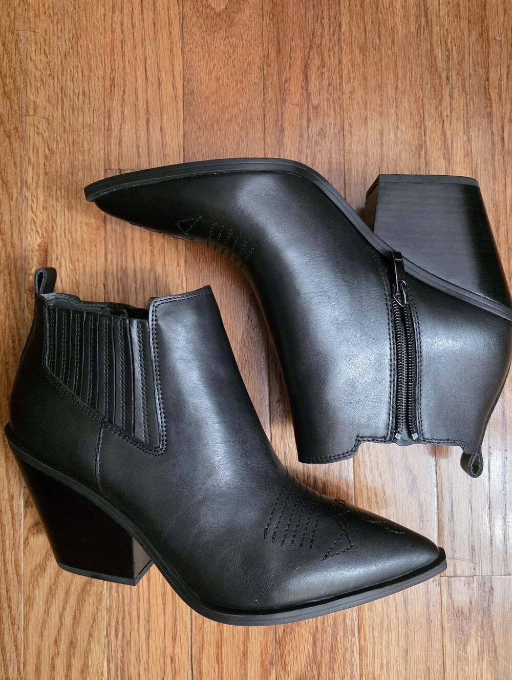 New In Box Franco Sarto Women's Black Ankle Booties 8.5